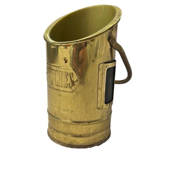 Vintage Teleflora match stick holder w/ handle and removable plastic insert MCM - Picture 6 of 7